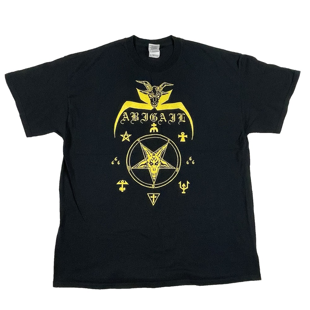Abigail 2013 Tour T Shirt XL Japanese Band Black Metal Yakuza Sabbat Bathory EUC